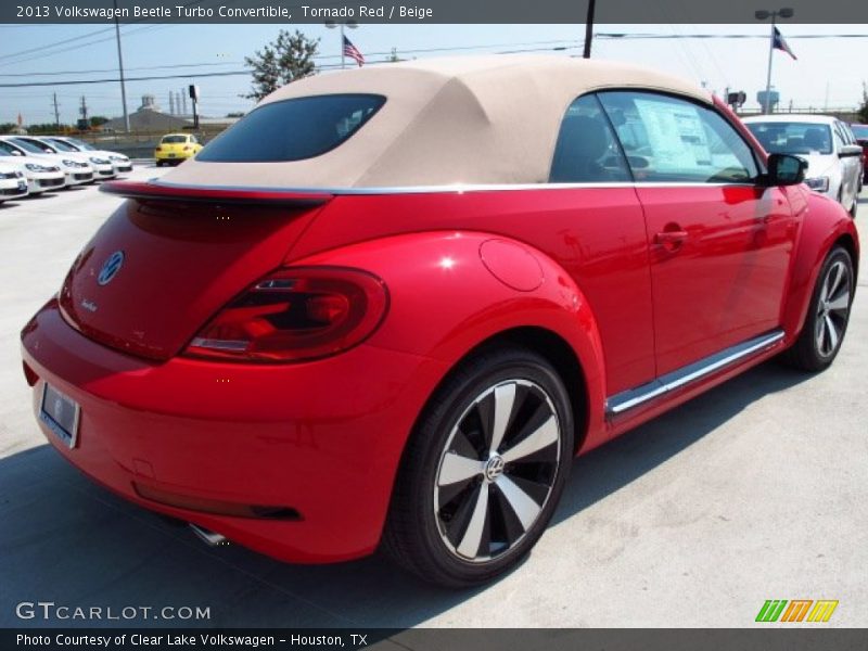 Tornado Red / Beige 2013 Volkswagen Beetle Turbo Convertible