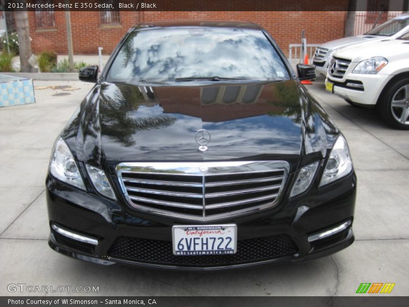 Black / Black 2012 Mercedes-Benz E 350 Sedan