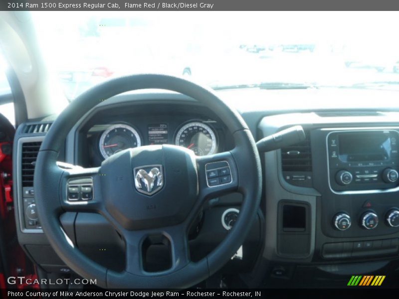 Flame Red / Black/Diesel Gray 2014 Ram 1500 Express Regular Cab