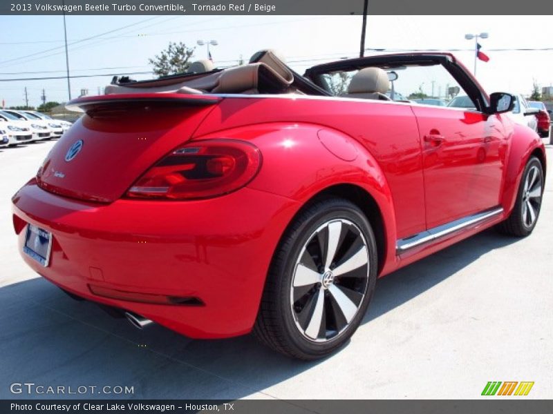 Tornado Red / Beige 2013 Volkswagen Beetle Turbo Convertible