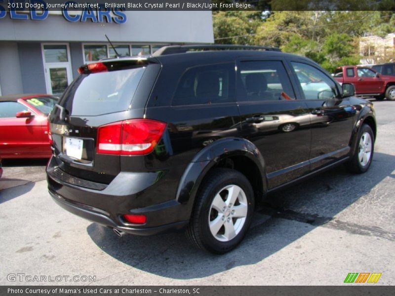Brilliant Black Crystal Pearl / Black/Light Frost Beige 2011 Dodge Journey Mainstreet