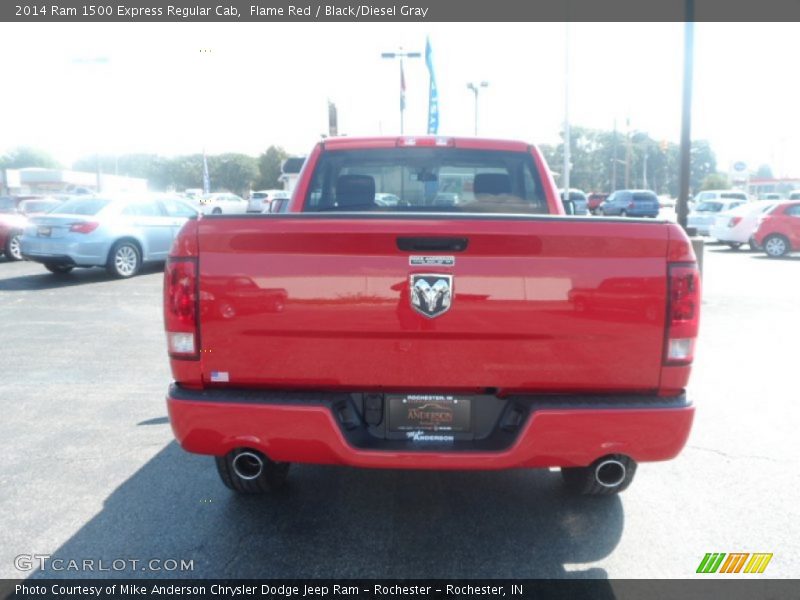 Flame Red / Black/Diesel Gray 2014 Ram 1500 Express Regular Cab