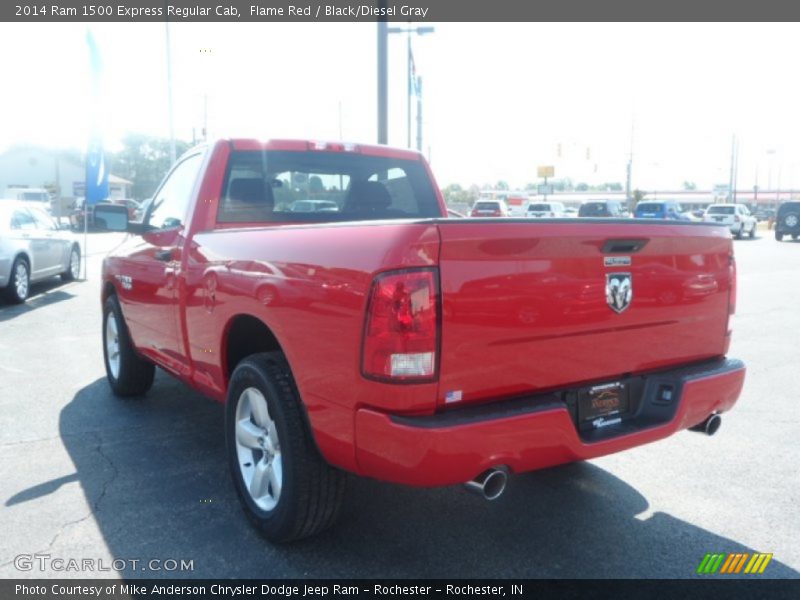 Flame Red / Black/Diesel Gray 2014 Ram 1500 Express Regular Cab