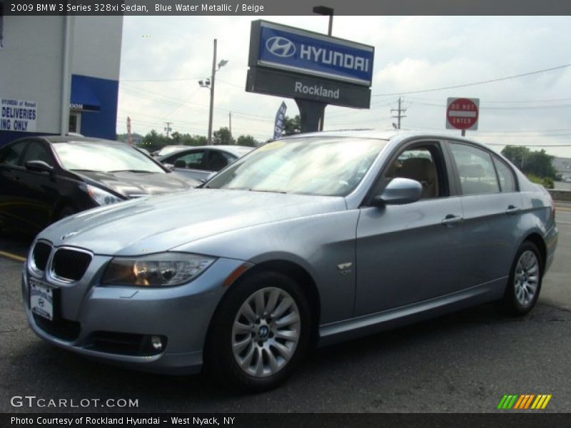 Blue Water Metallic / Beige 2009 BMW 3 Series 328xi Sedan