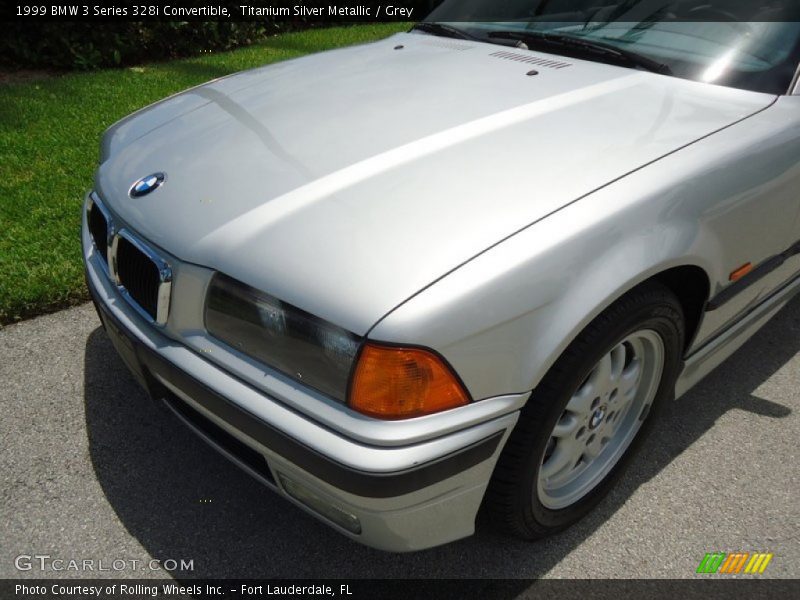 Titanium Silver Metallic / Grey 1999 BMW 3 Series 328i Convertible