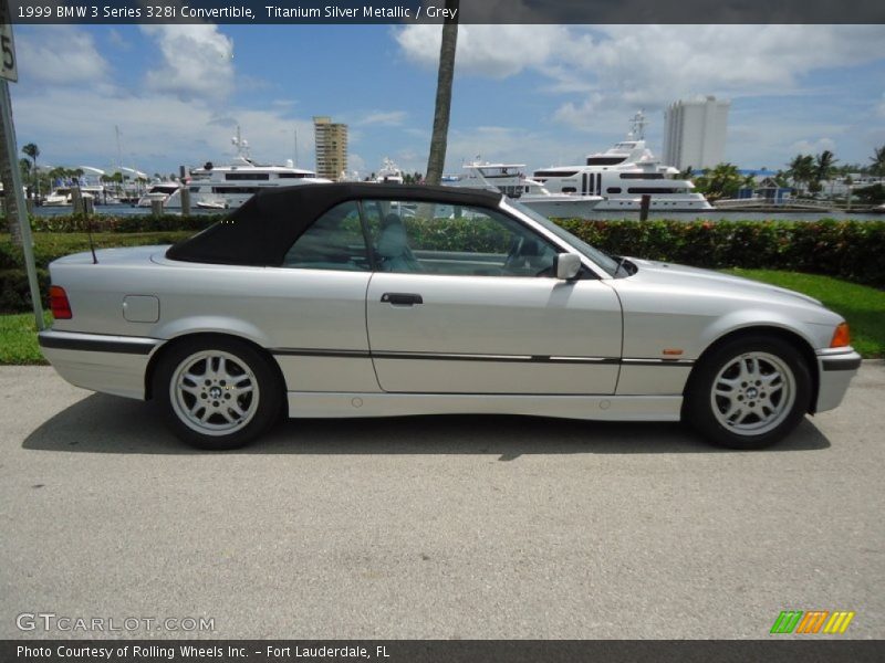Titanium Silver Metallic / Grey 1999 BMW 3 Series 328i Convertible