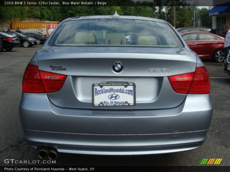 Blue Water Metallic / Beige 2009 BMW 3 Series 328xi Sedan