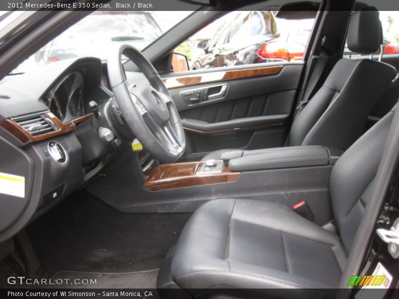 Black / Black 2012 Mercedes-Benz E 350 Sedan