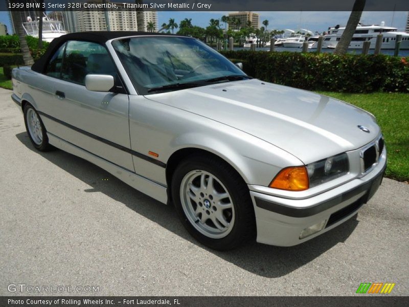 Titanium Silver Metallic / Grey 1999 BMW 3 Series 328i Convertible