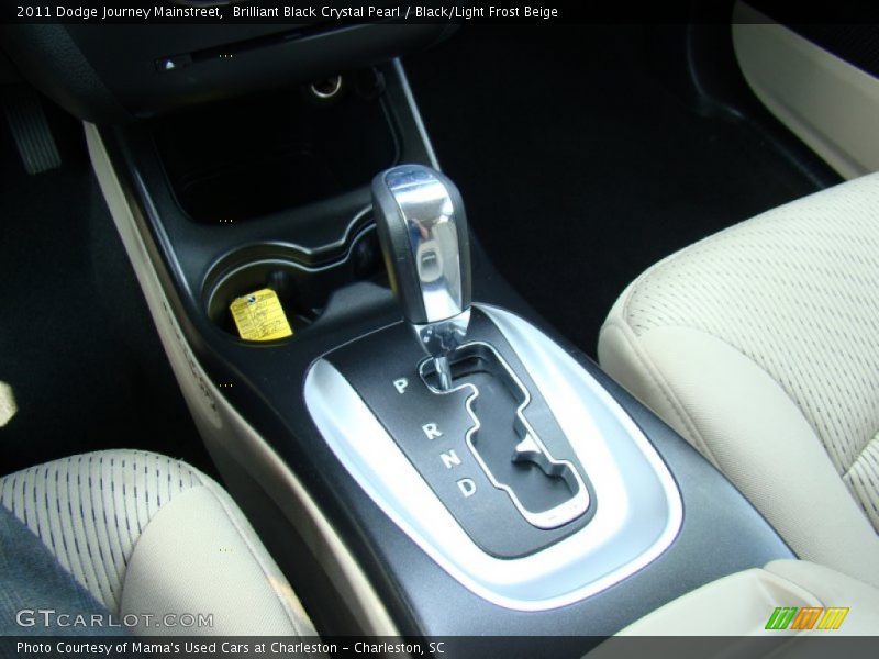 Brilliant Black Crystal Pearl / Black/Light Frost Beige 2011 Dodge Journey Mainstreet
