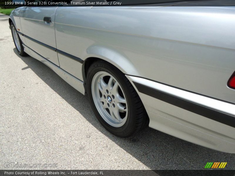 Titanium Silver Metallic / Grey 1999 BMW 3 Series 328i Convertible