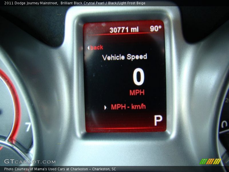 Brilliant Black Crystal Pearl / Black/Light Frost Beige 2011 Dodge Journey Mainstreet