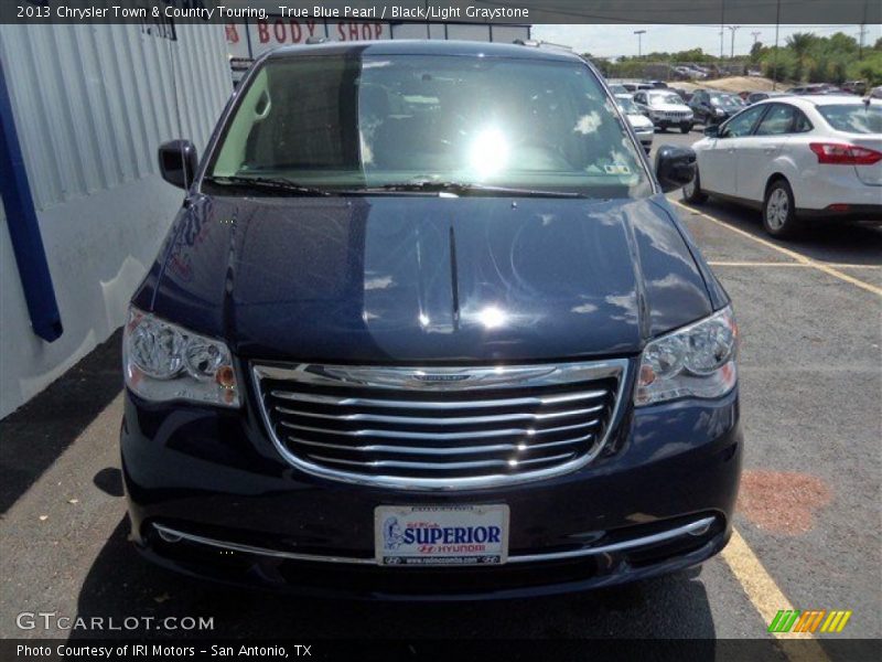 True Blue Pearl / Black/Light Graystone 2013 Chrysler Town & Country Touring