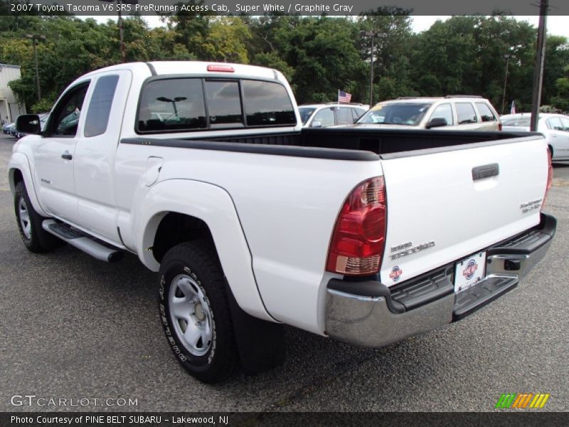 Super White / Graphite Gray 2007 Toyota Tacoma V6 SR5 PreRunner Access Cab