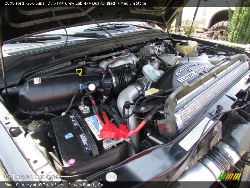 Black / Medium Stone 2008 Ford F350 Super Duty FX4 Crew Cab 4x4 Dually