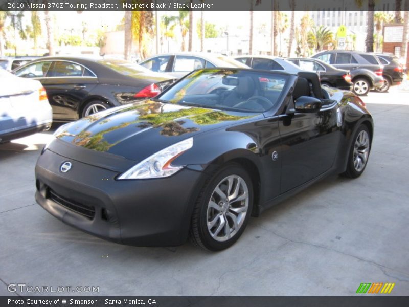 Magnetic Black / Black Leather 2010 Nissan 370Z Touring Roadster