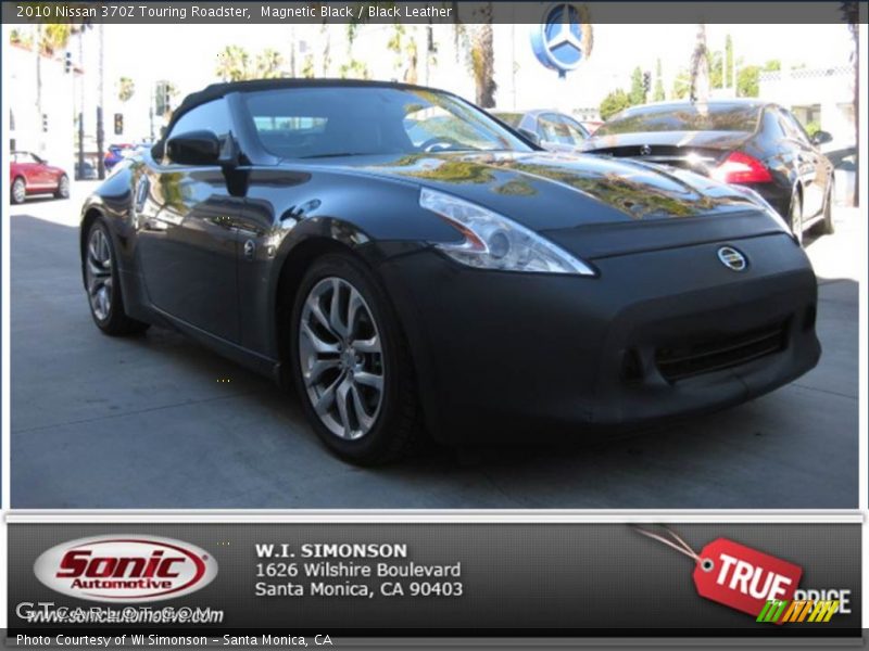 Magnetic Black / Black Leather 2010 Nissan 370Z Touring Roadster
