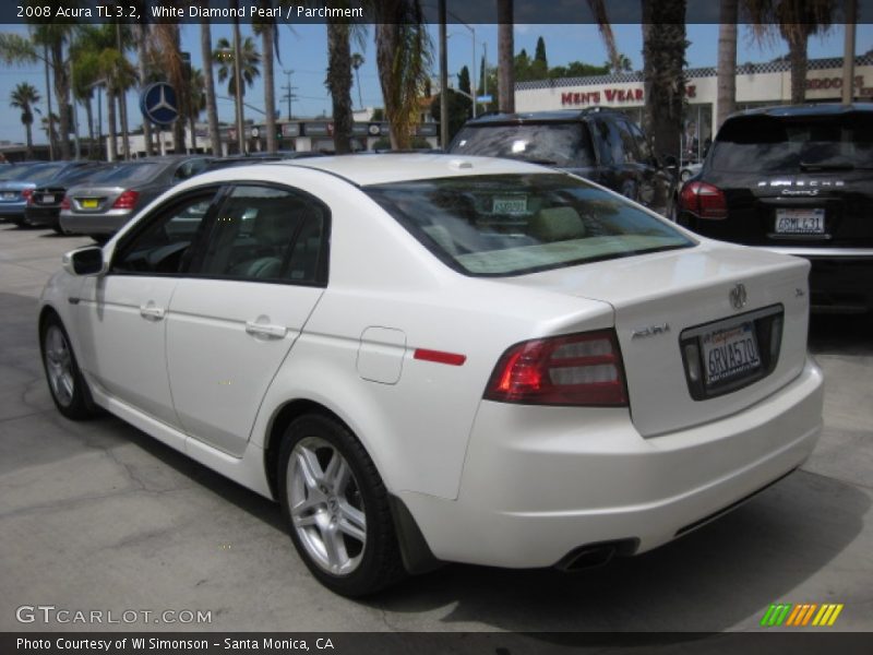White Diamond Pearl / Parchment 2008 Acura TL 3.2