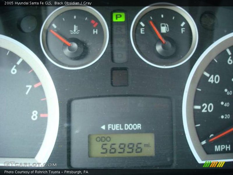 Black Obsidian / Gray 2005 Hyundai Santa Fe GLS