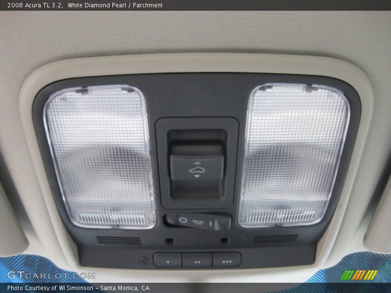 White Diamond Pearl / Parchment 2008 Acura TL 3.2