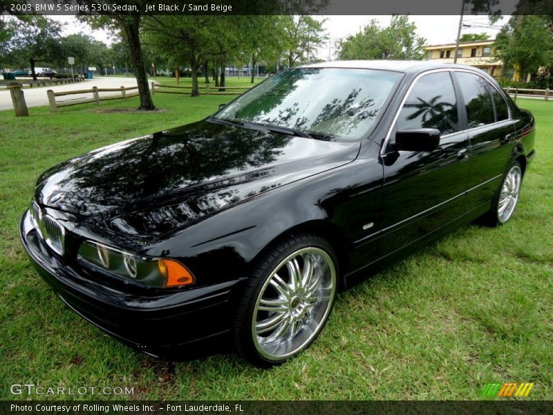 Jet Black / Sand Beige 2003 BMW 5 Series 530i Sedan