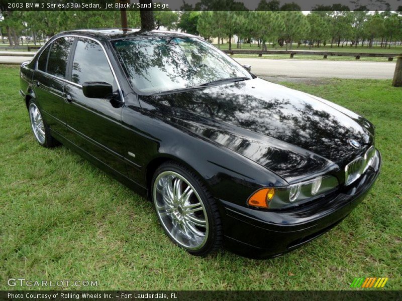 Jet Black / Sand Beige 2003 BMW 5 Series 530i Sedan