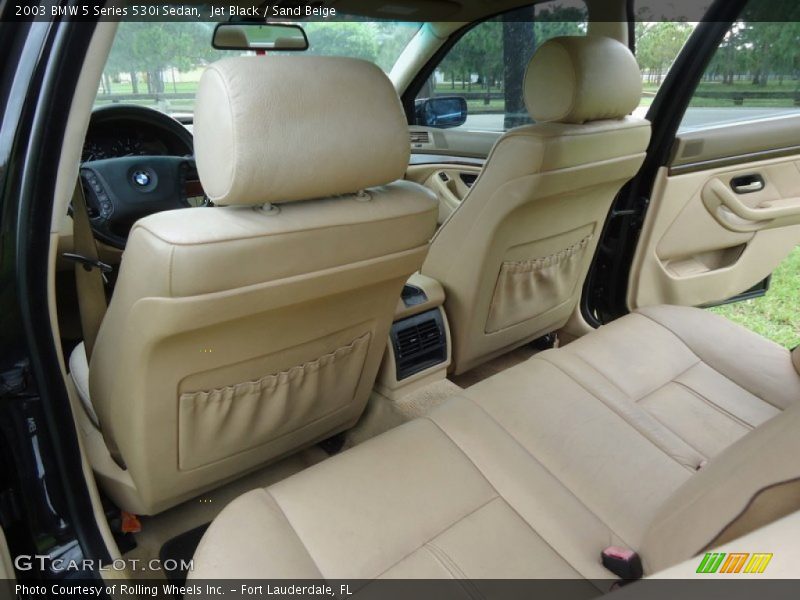 Jet Black / Sand Beige 2003 BMW 5 Series 530i Sedan