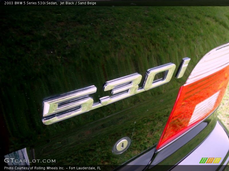 Jet Black / Sand Beige 2003 BMW 5 Series 530i Sedan