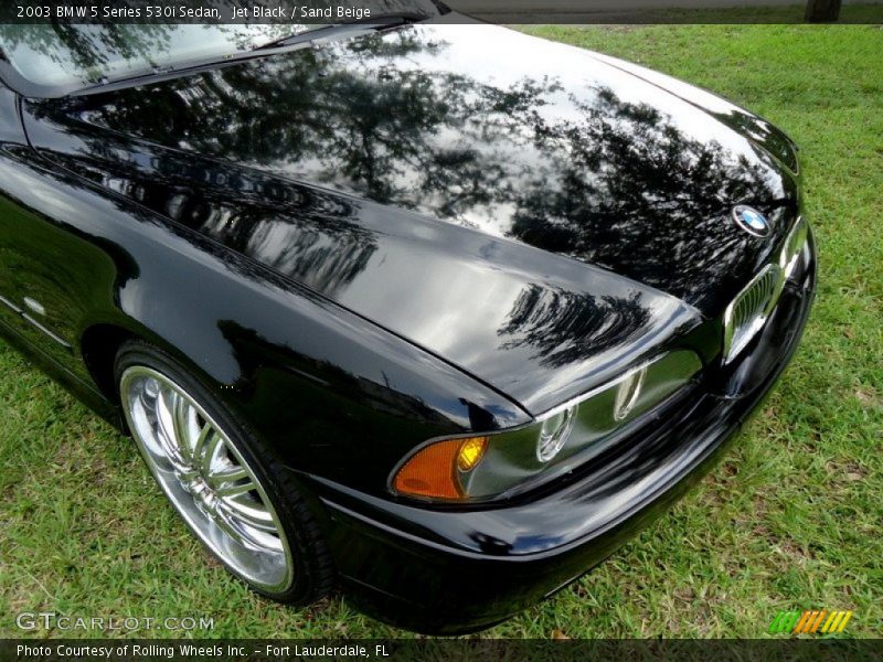 Jet Black / Sand Beige 2003 BMW 5 Series 530i Sedan