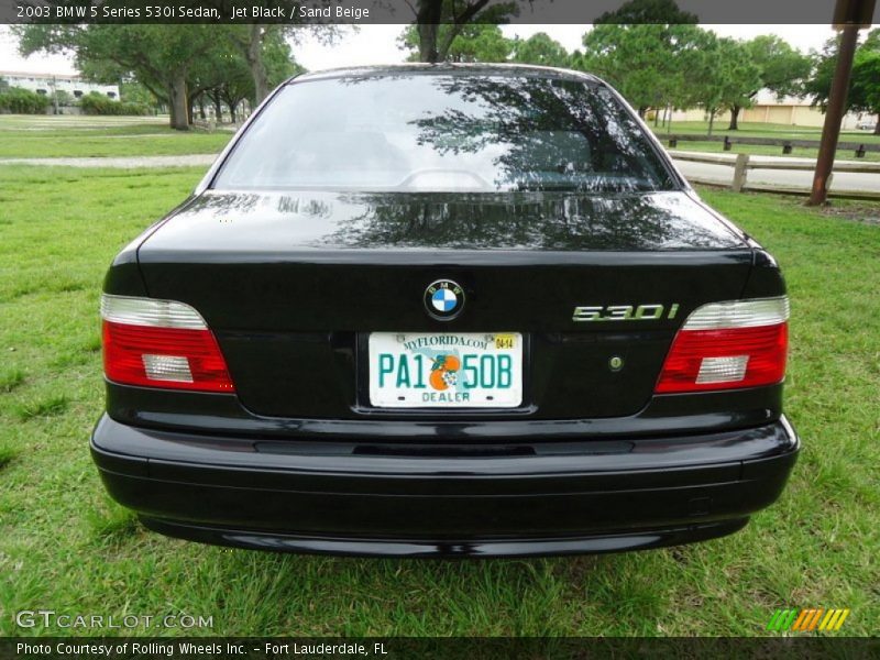 Jet Black / Sand Beige 2003 BMW 5 Series 530i Sedan