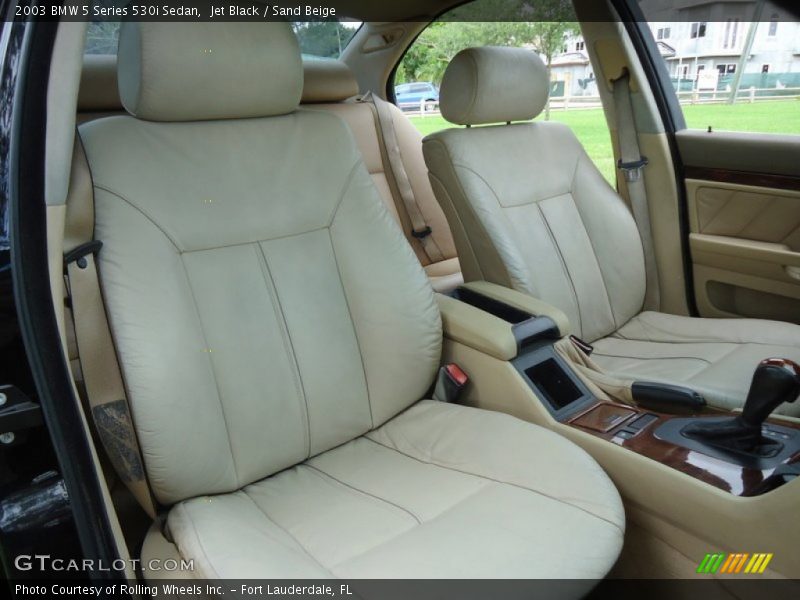 Jet Black / Sand Beige 2003 BMW 5 Series 530i Sedan