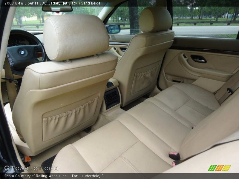 Jet Black / Sand Beige 2003 BMW 5 Series 530i Sedan
