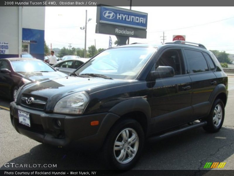 Obsidian Black / Gray 2008 Hyundai Tucson SE 4WD
