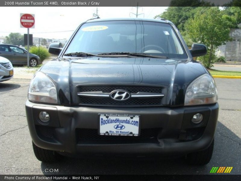 Obsidian Black / Gray 2008 Hyundai Tucson SE 4WD