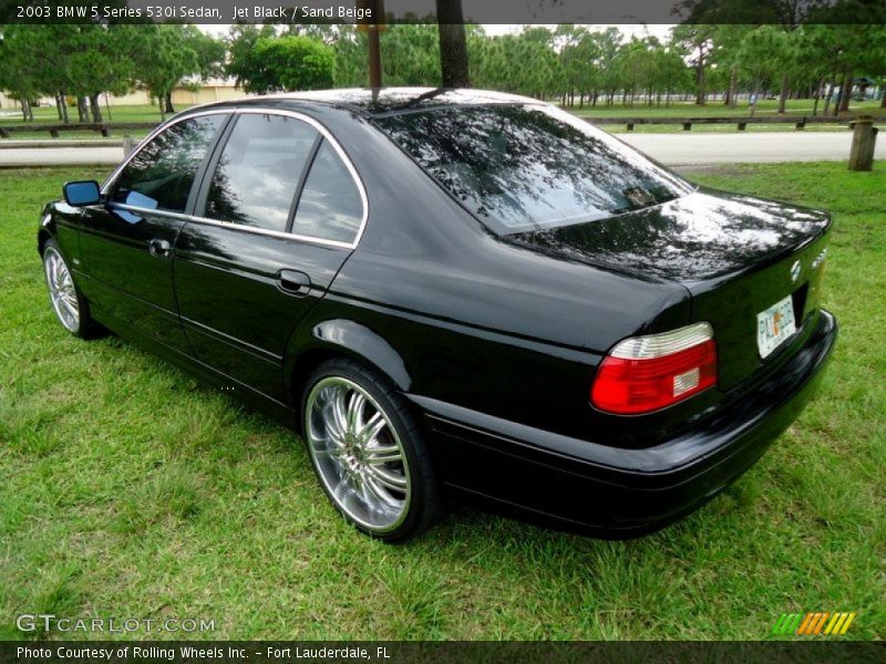 Jet Black / Sand Beige 2003 BMW 5 Series 530i Sedan