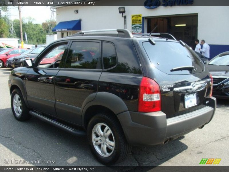 Obsidian Black / Gray 2008 Hyundai Tucson SE 4WD