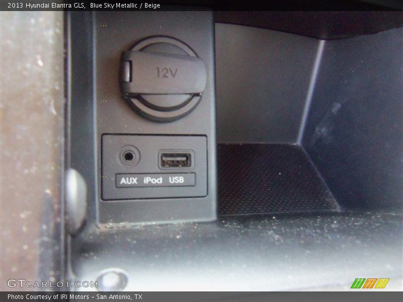 Blue Sky Metallic / Beige 2013 Hyundai Elantra GLS