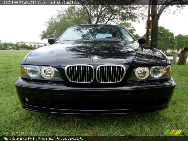 Jet Black / Sand Beige 2003 BMW 5 Series 530i Sedan