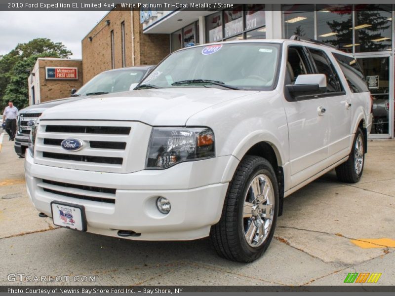 White Platinum Tri-Coat Metallic / Stone 2010 Ford Expedition EL Limited 4x4