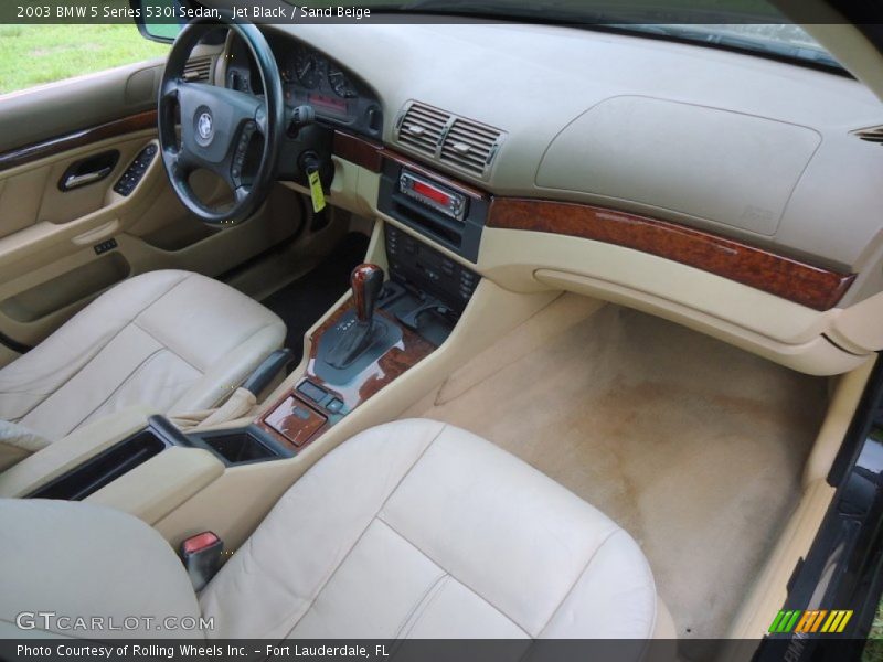 Jet Black / Sand Beige 2003 BMW 5 Series 530i Sedan