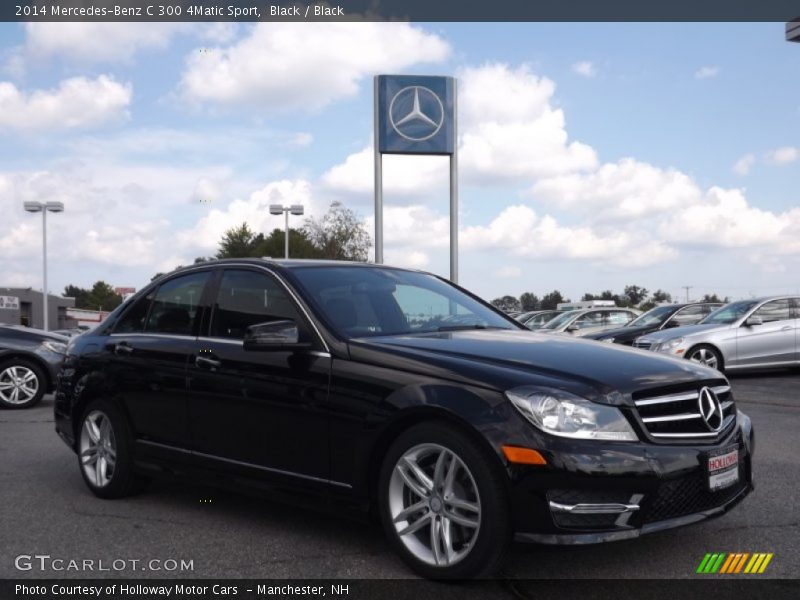 Black / Black 2014 Mercedes-Benz C 300 4Matic Sport