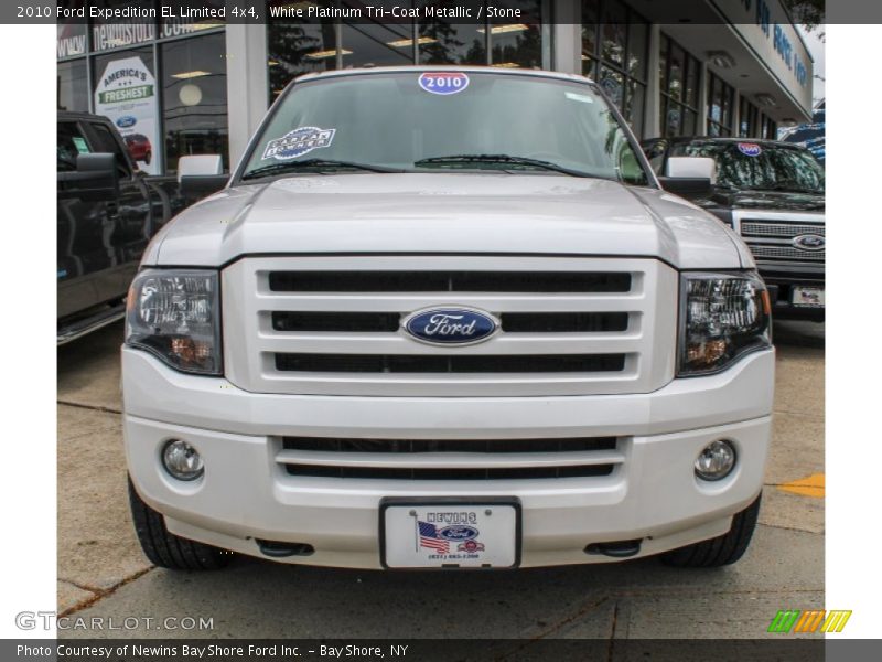 White Platinum Tri-Coat Metallic / Stone 2010 Ford Expedition EL Limited 4x4