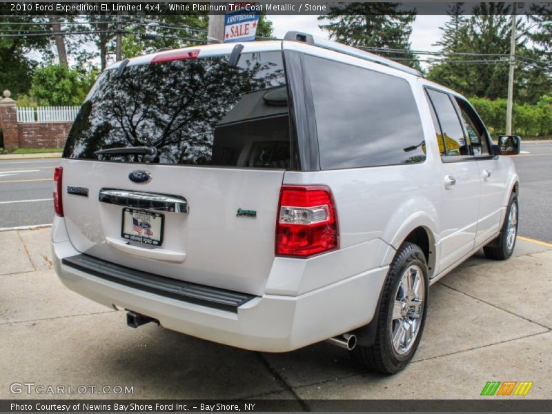 White Platinum Tri-Coat Metallic / Stone 2010 Ford Expedition EL Limited 4x4