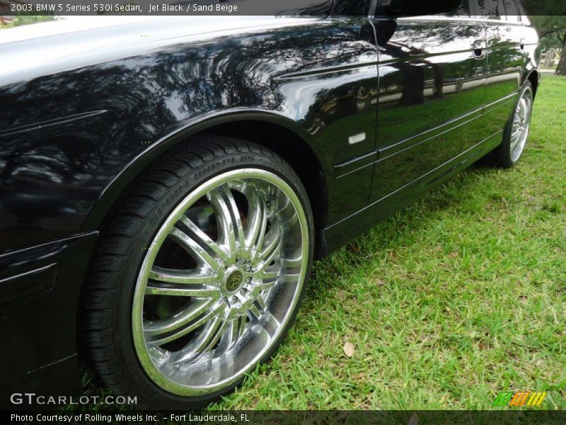 Jet Black / Sand Beige 2003 BMW 5 Series 530i Sedan