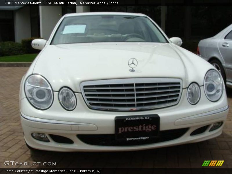 Alabaster White / Stone 2006 Mercedes-Benz E 350 4Matic Sedan