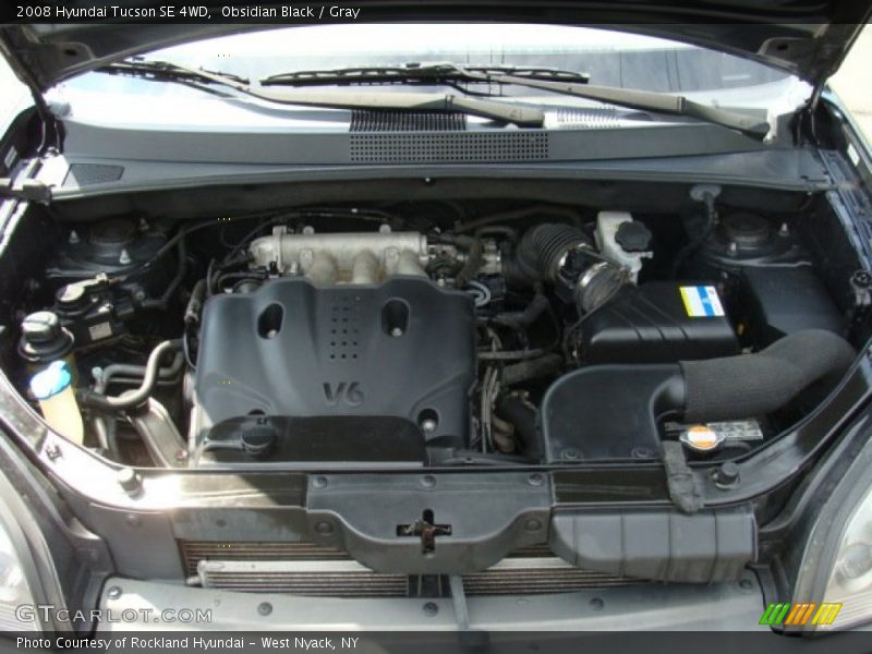 Obsidian Black / Gray 2008 Hyundai Tucson SE 4WD