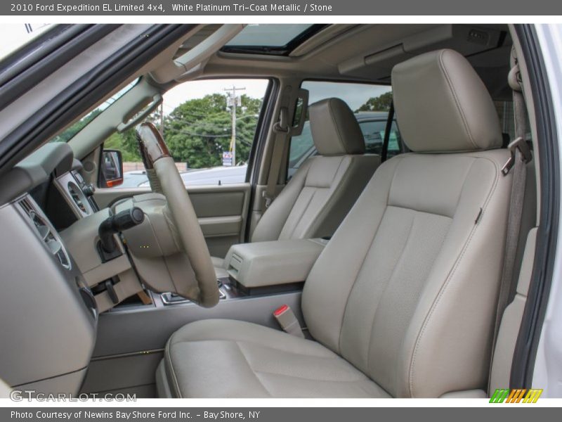 White Platinum Tri-Coat Metallic / Stone 2010 Ford Expedition EL Limited 4x4