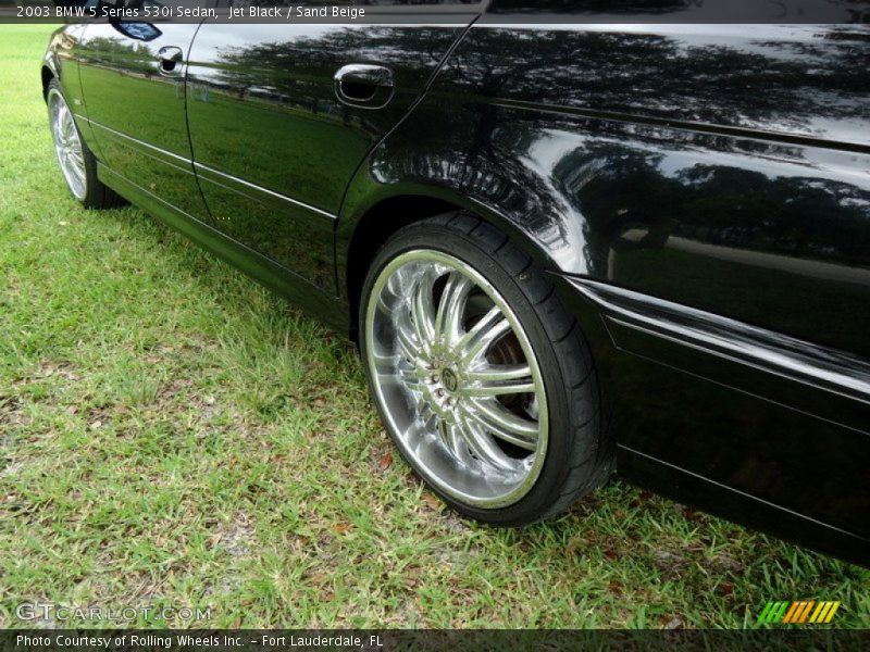 Jet Black / Sand Beige 2003 BMW 5 Series 530i Sedan