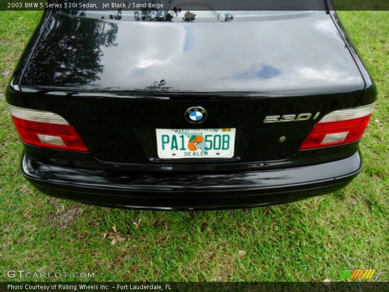 Jet Black / Sand Beige 2003 BMW 5 Series 530i Sedan