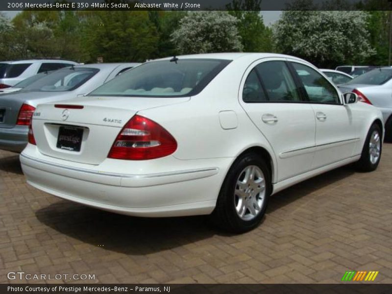 Alabaster White / Stone 2006 Mercedes-Benz E 350 4Matic Sedan